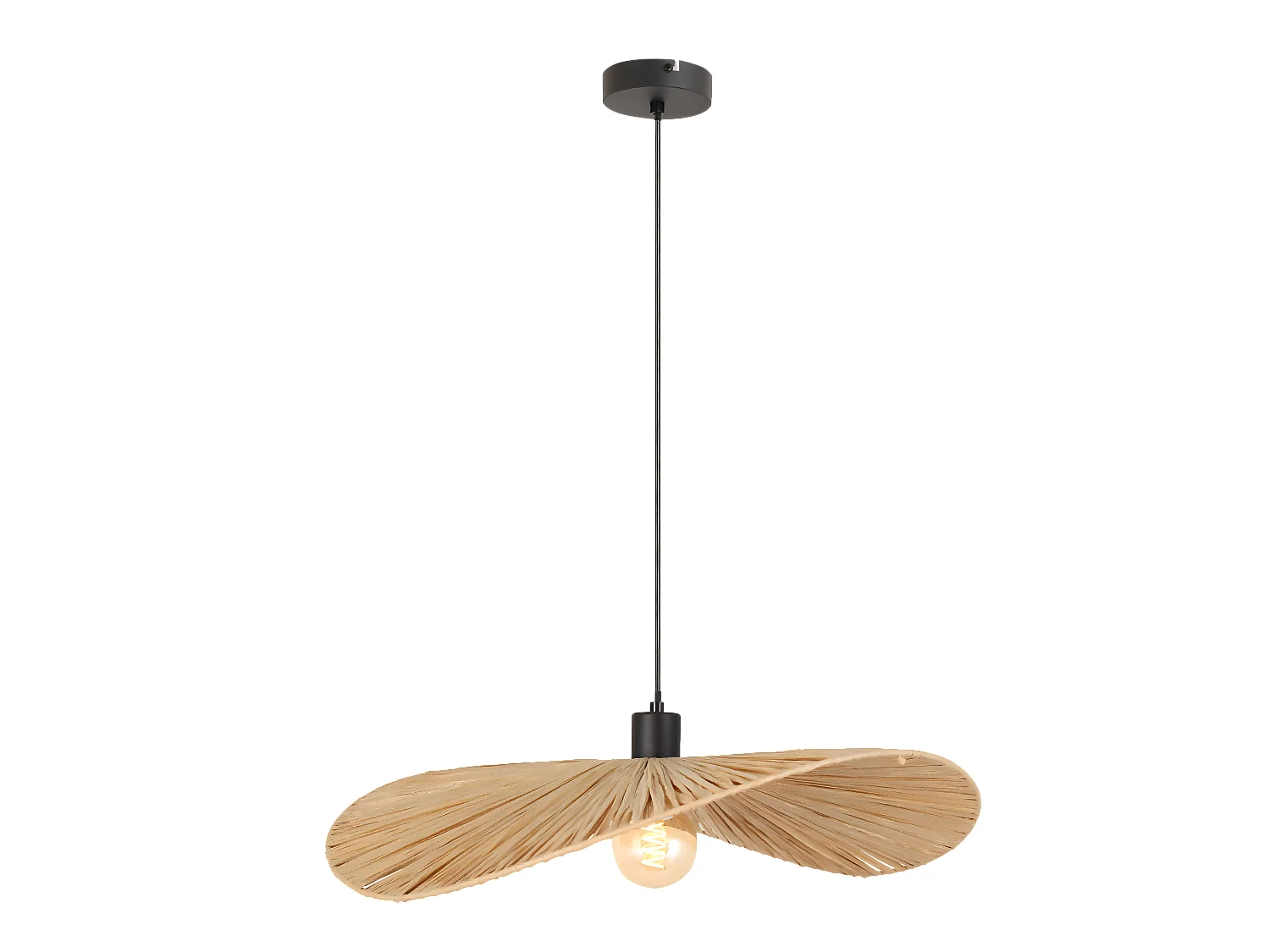 Hängelampe Toolight App1826-1Cp Black Brown