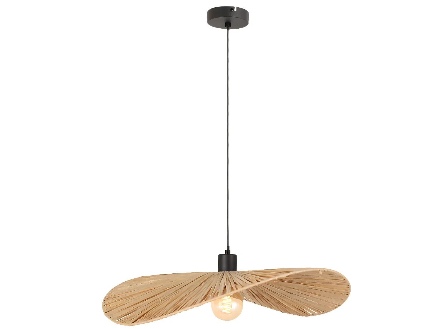 Candeeiro Suspenso Toolight App1826-1Cp Black Brown