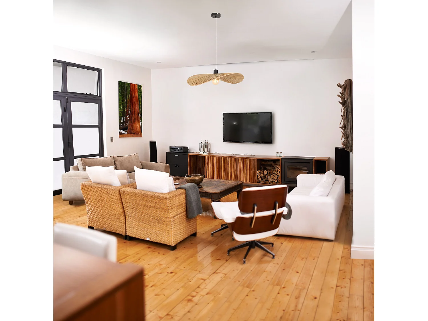 Candeeiro Suspenso Toolight App1826-1Cp Black Brown