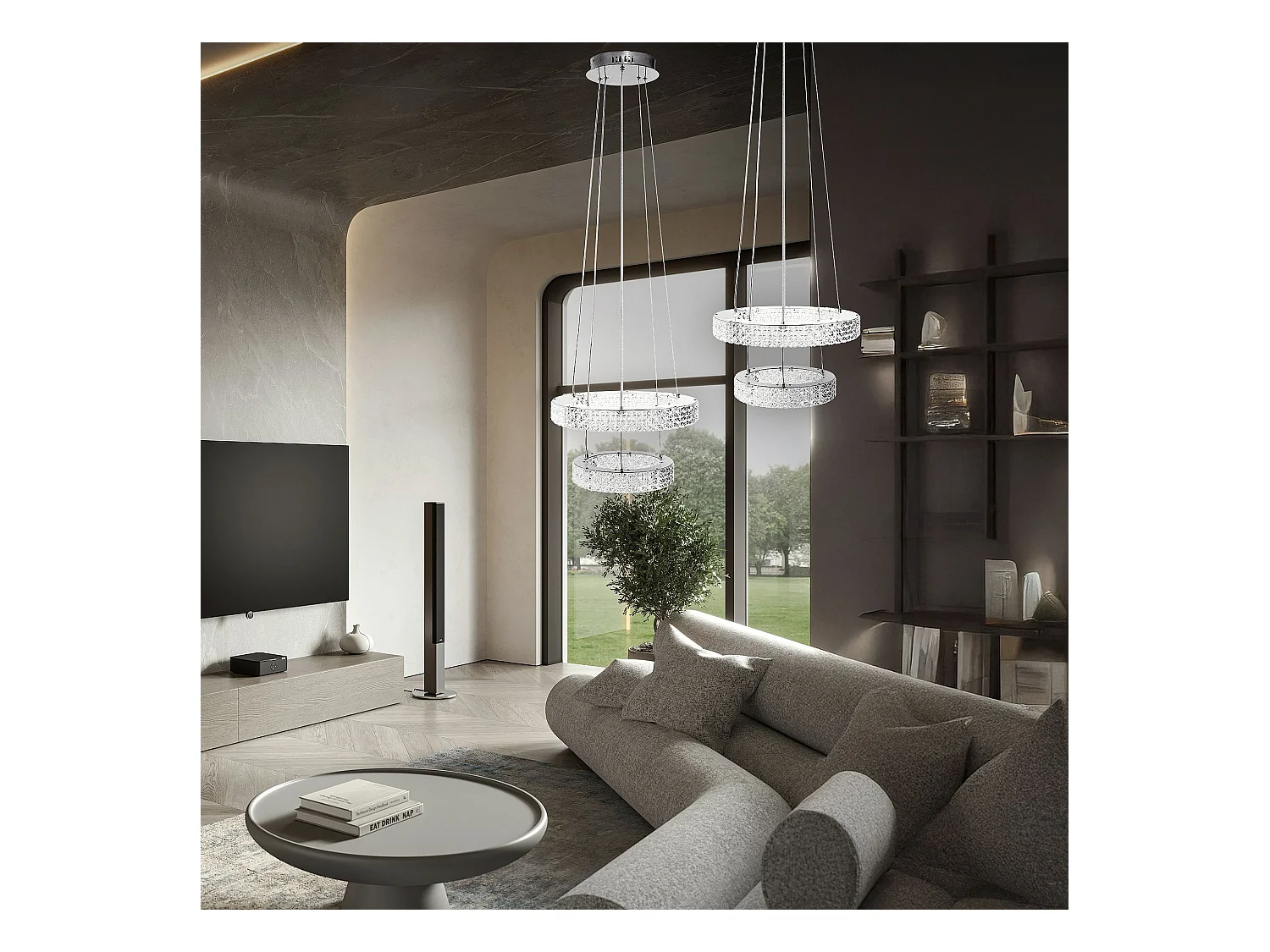 Lampe Suspendue Led Toolight Ms006-Cp Chrome