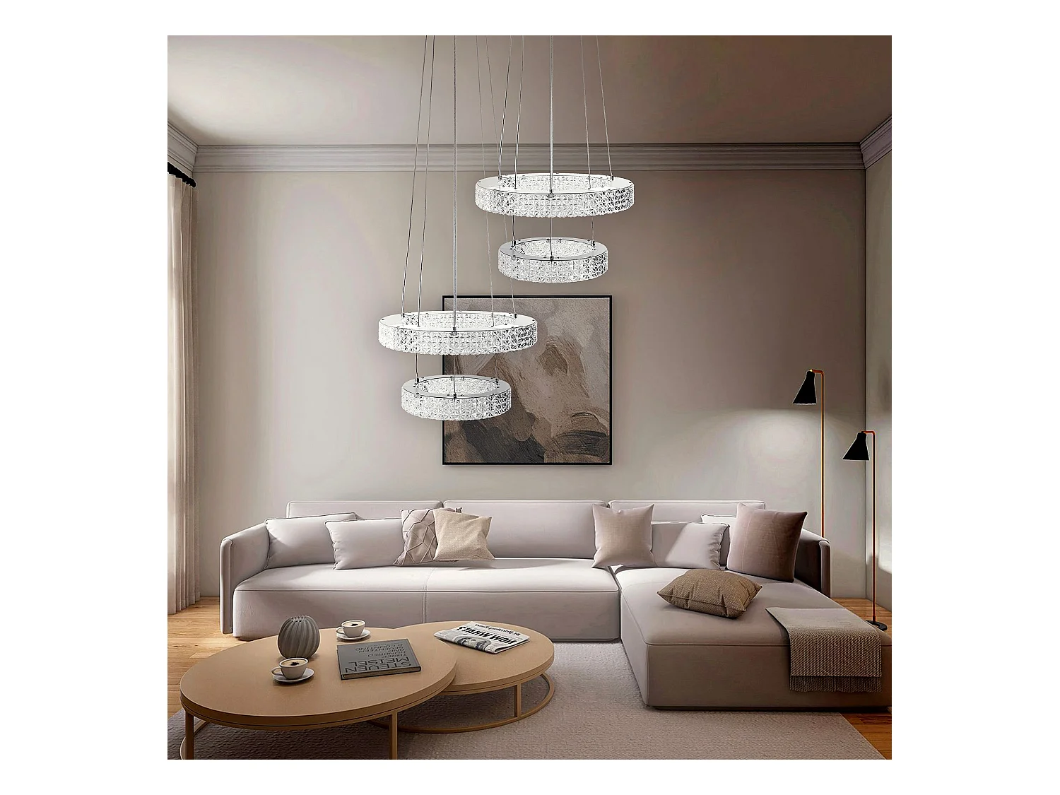 Lampe Suspendue Led Toolight Ms006-Cp Chrome