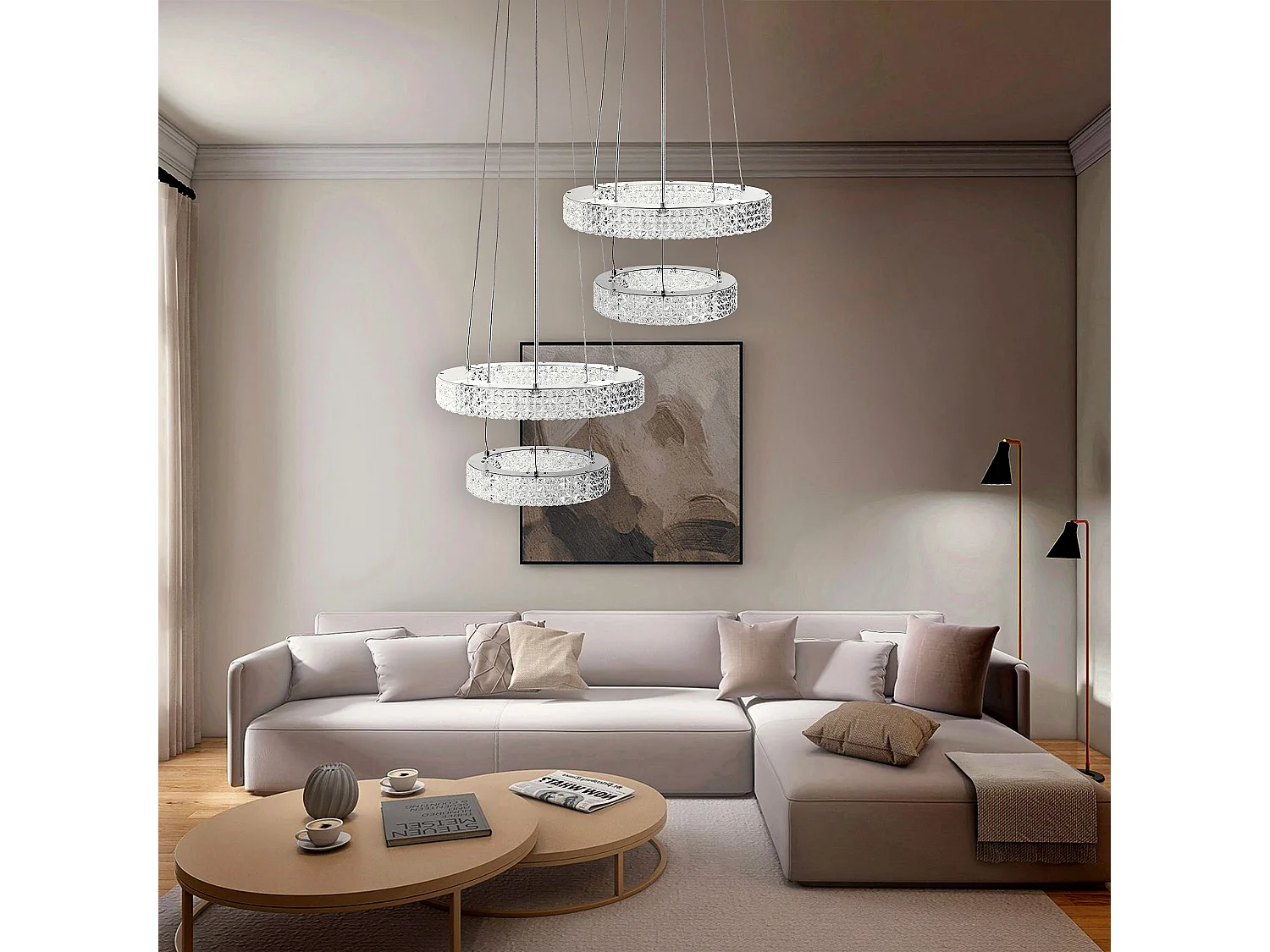 Lampe Suspendue Led Toolight Ms006-Cp Chrome