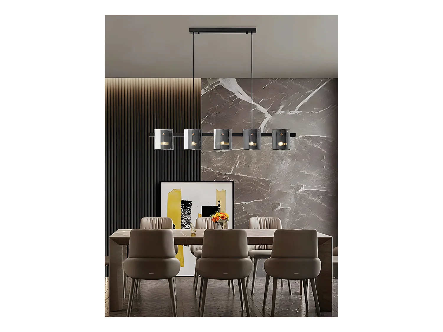 Lampe Suspendue Toolight App1706-5Cp Grey