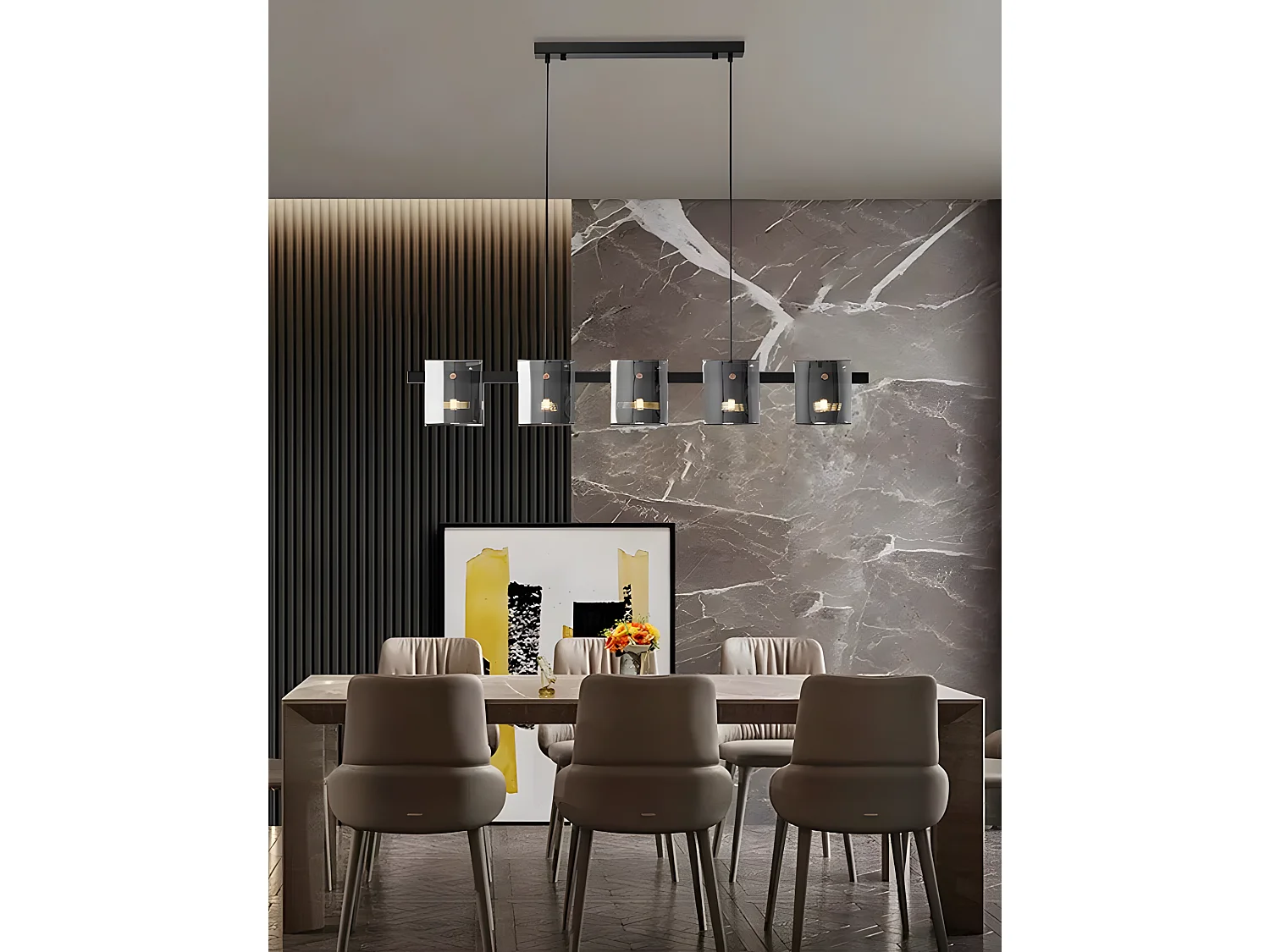 Lampe Suspendue Toolight App1706-5Cp Grey