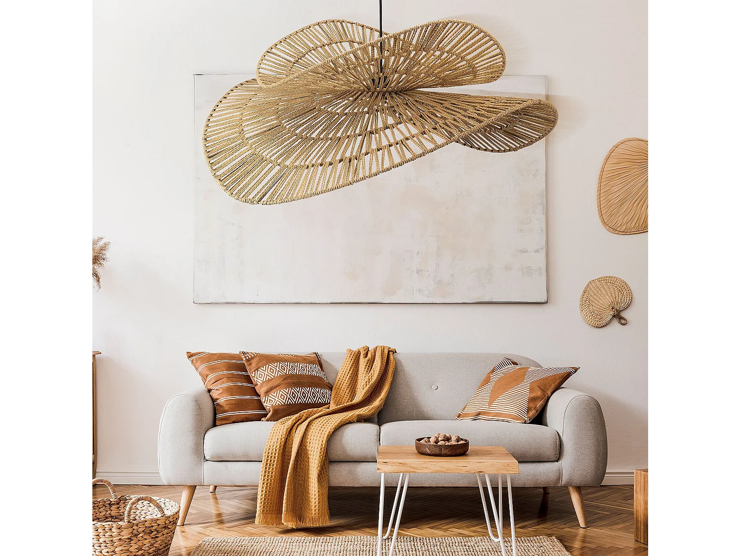 Hanglamp Toolight App1738-1Cp Beige 80Cm