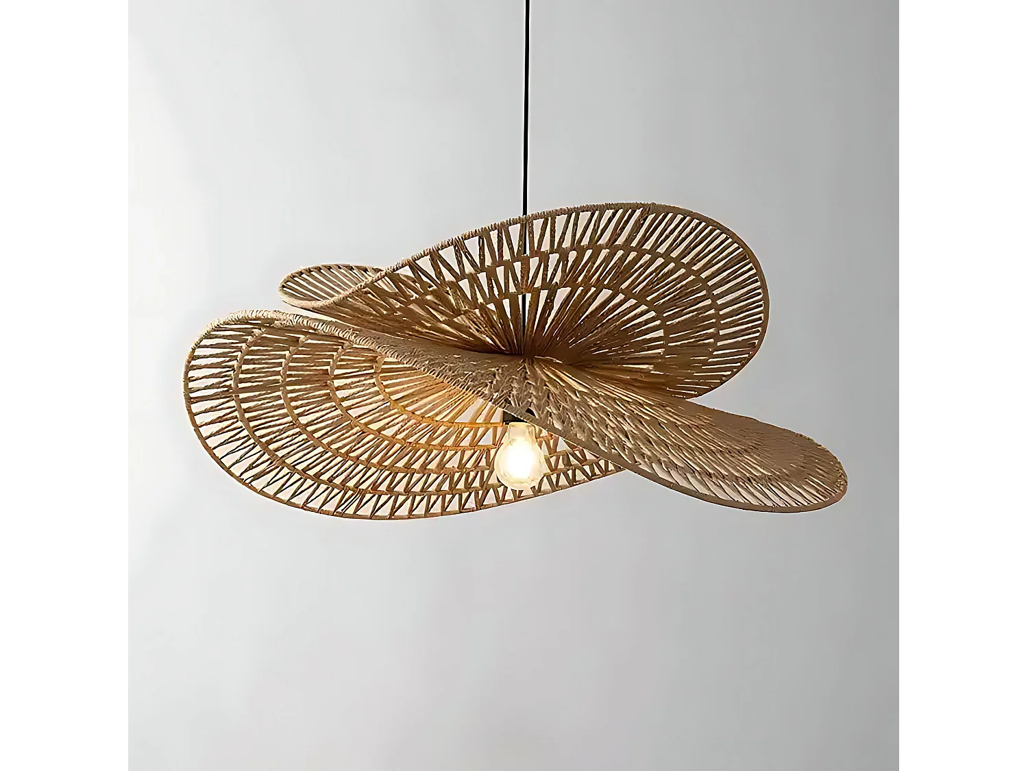 Lampe Suspendue Toolight App1738-1Cp Beige 80Cm