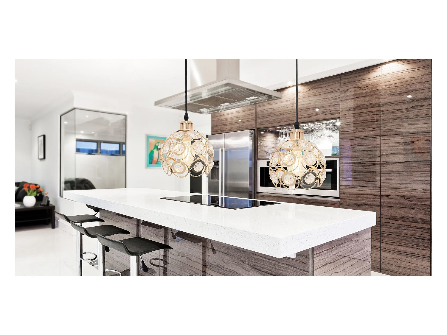 Lampe Suspendue Toolight App208-1C Gold