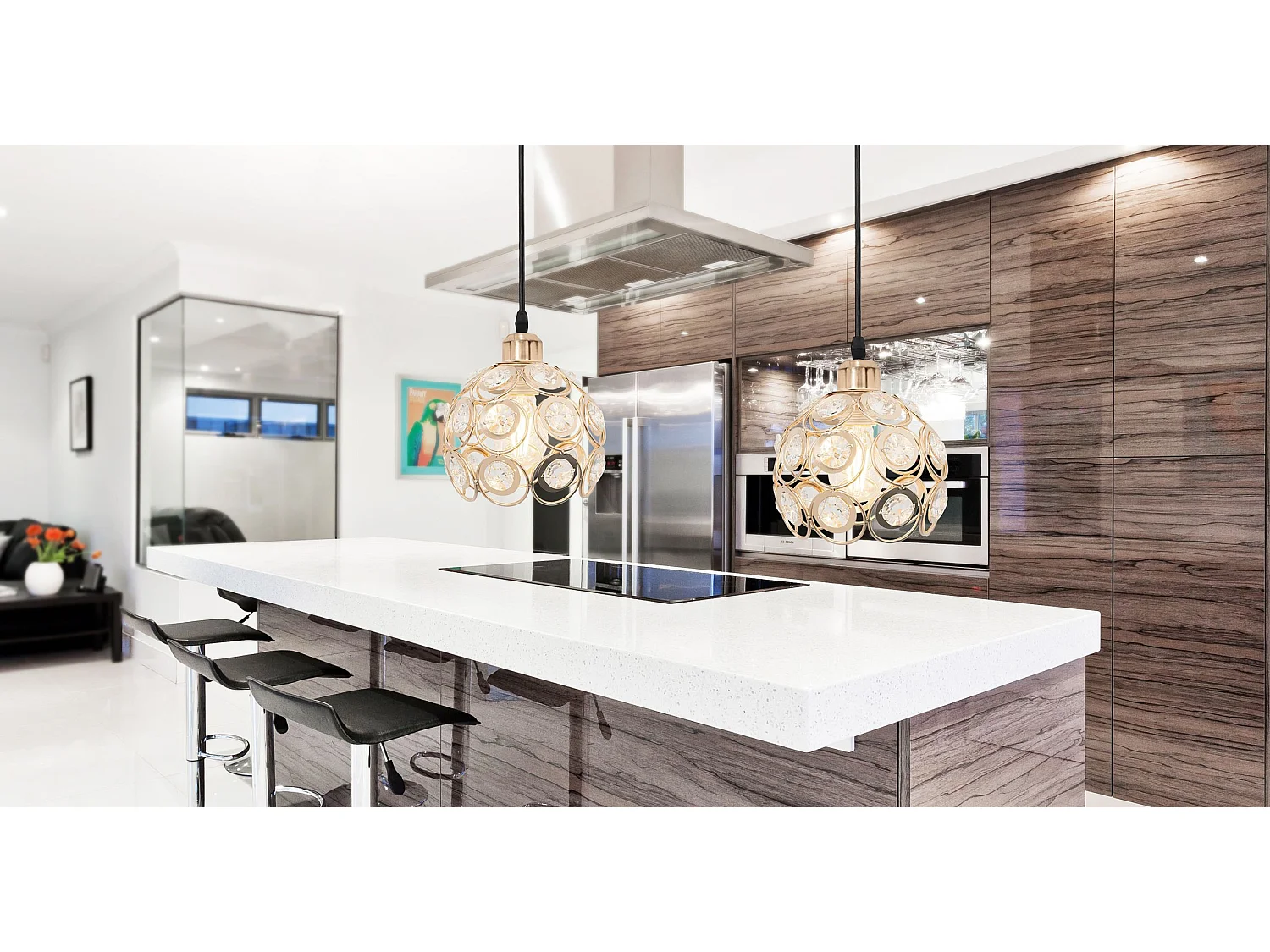 Lampe Suspendue Toolight App208-1C Gold