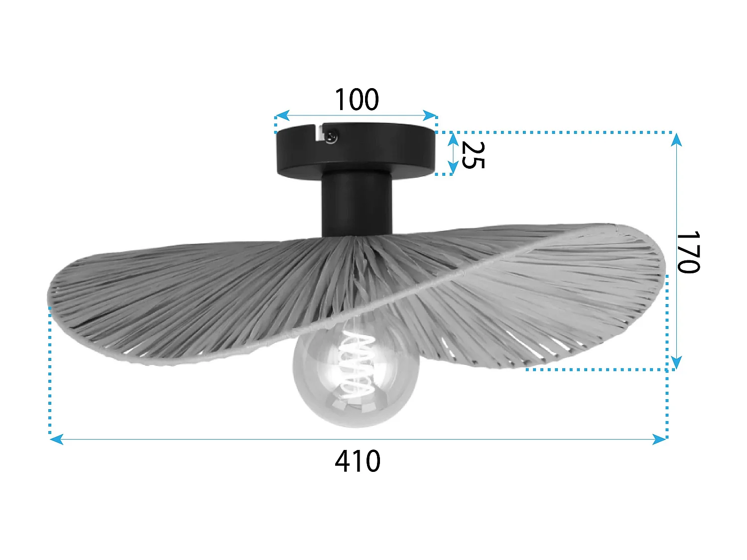 Lampe Toolight App1827-1Cp Black