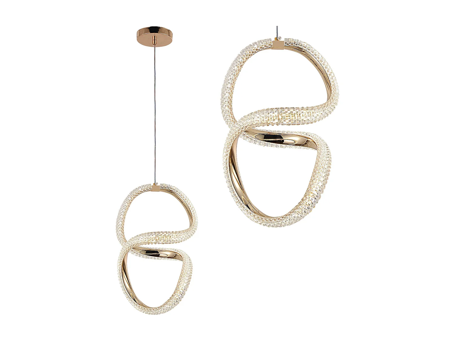 Lampe Suspendue Led Toolight G069-Cp Gold