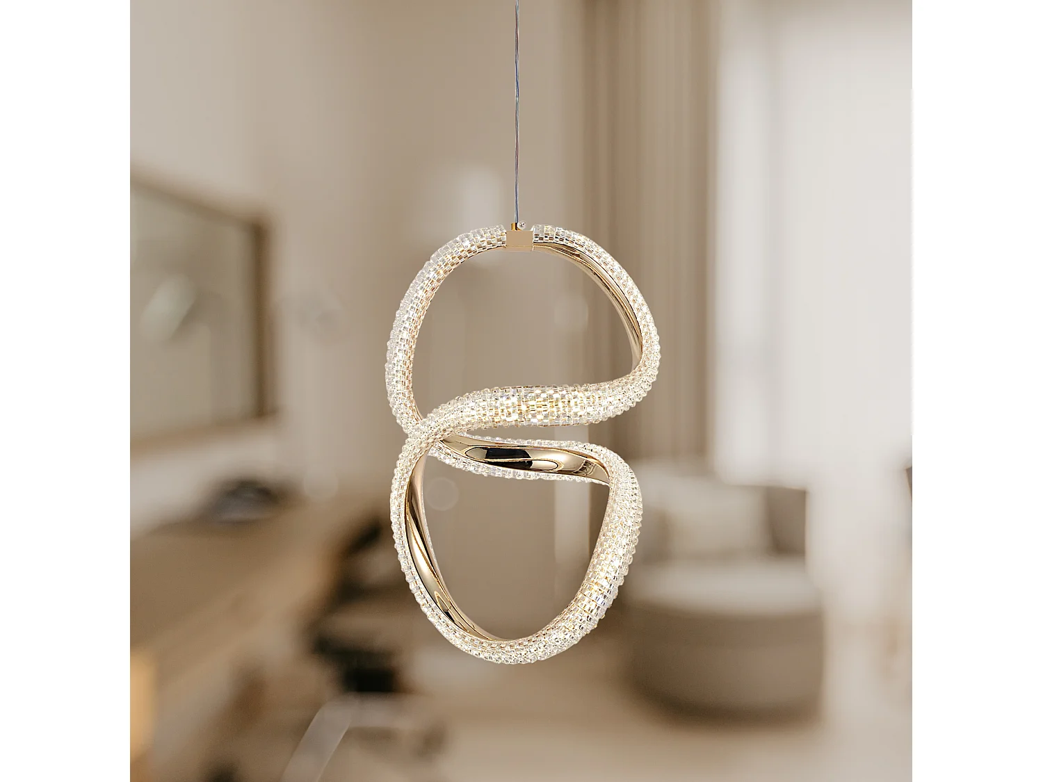 Lampe Suspendue Led Toolight G069-Cp Gold