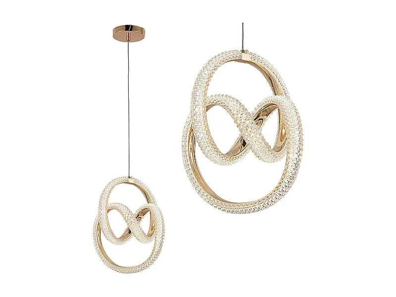 Lampe Suspendue Led Toolight G068-Cp Gold