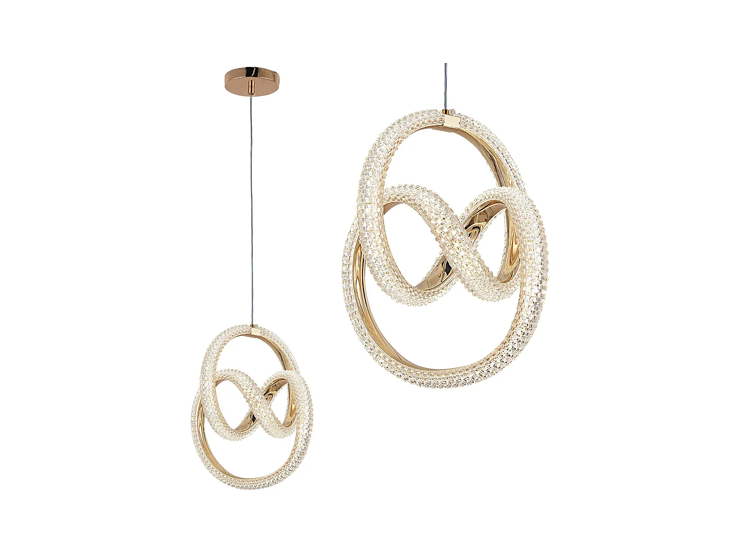 Lampe Suspendue Led Toolight G068-Cp Gold