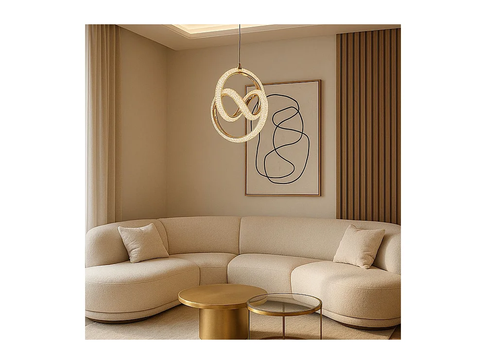 Lampe Suspendue Led Toolight G068-Cp Gold