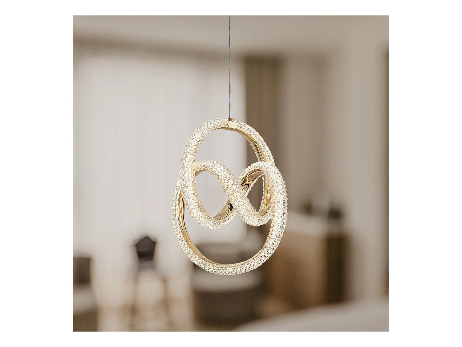 Lampe Suspendue Led Toolight G068-Cp Gold