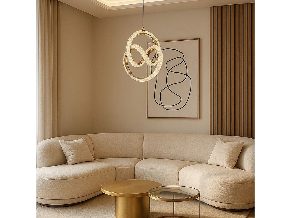 Lampe Suspendue Led Toolight G068-Cp Gold