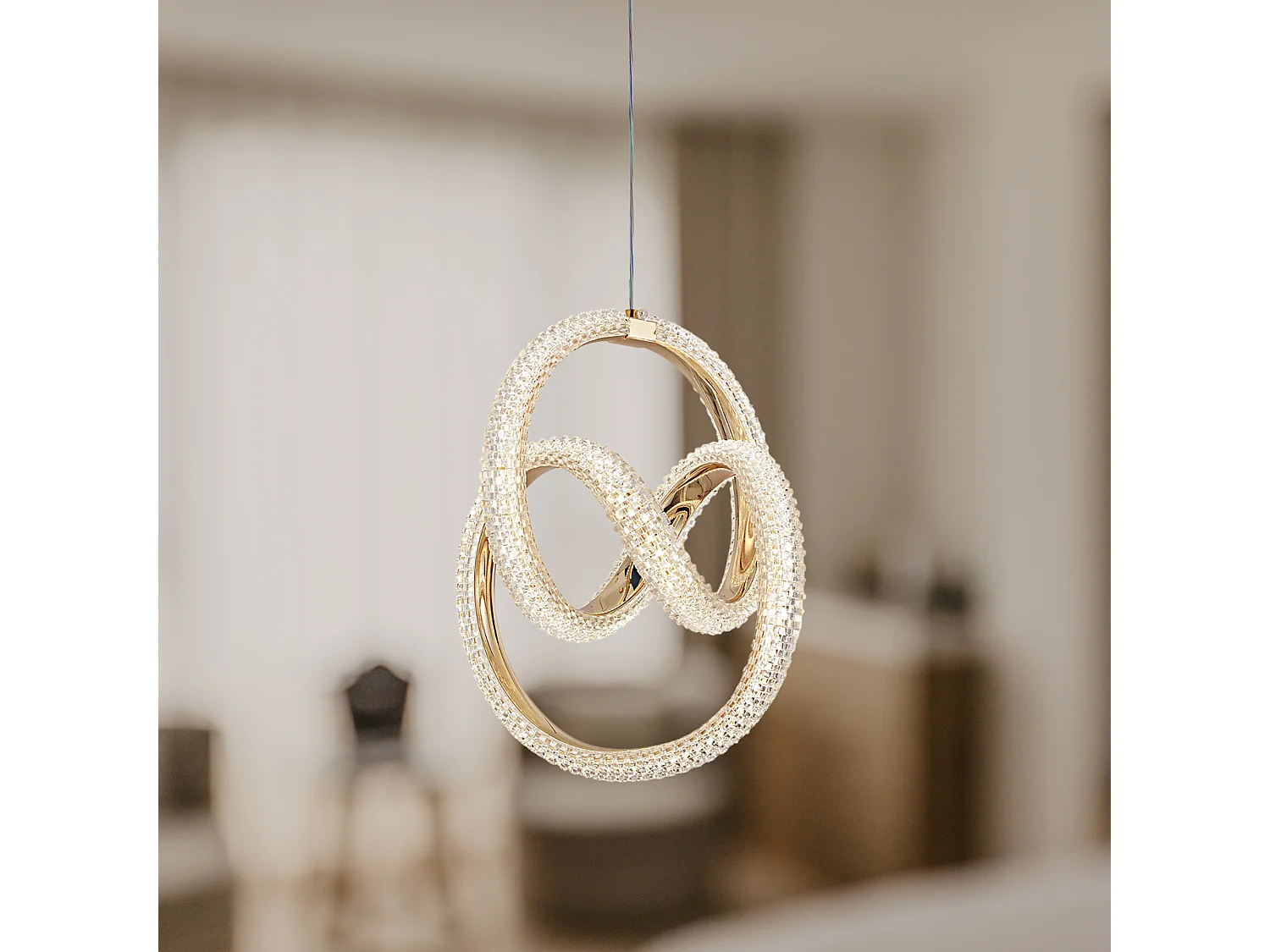 Lampe Suspendue Led Toolight G068-Cp Gold