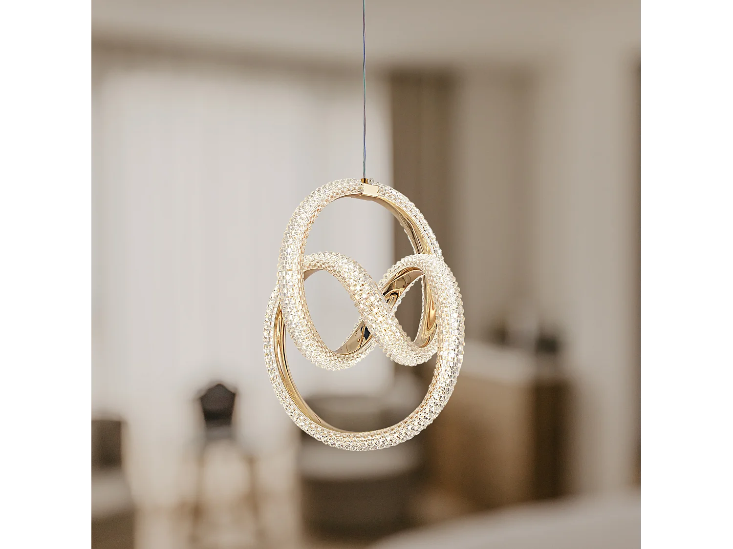 Lampe Suspendue Led Toolight G068-Cp Gold