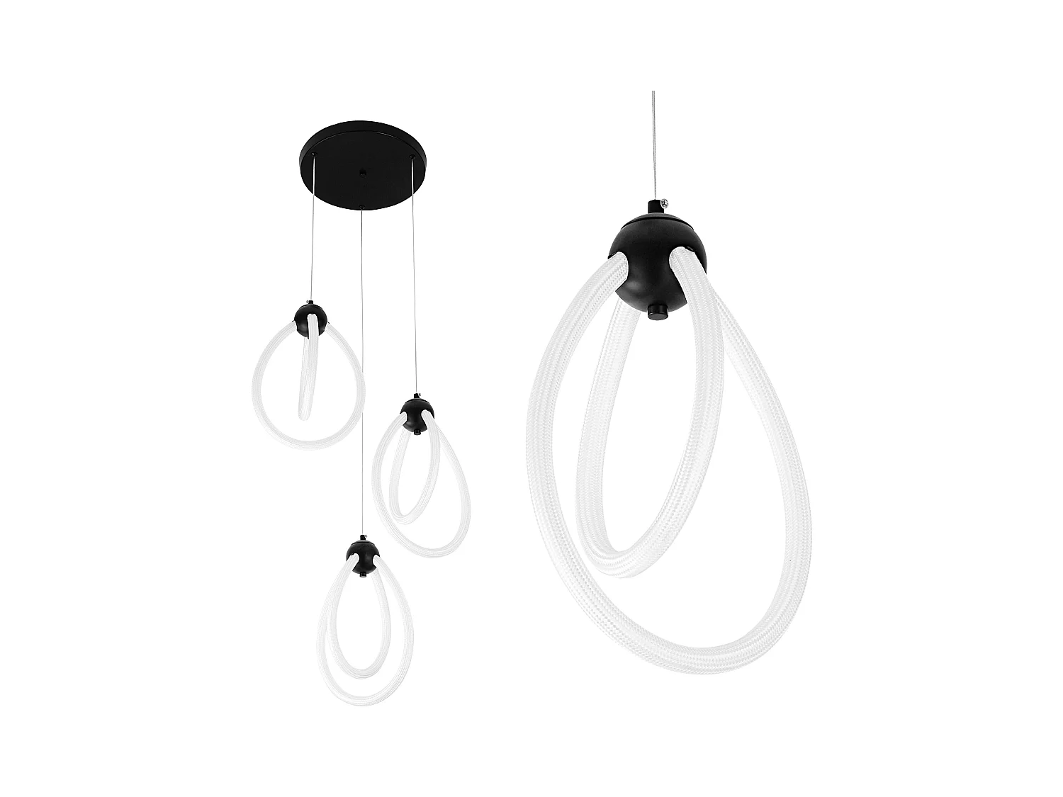 Lampe Suspendue Led Toolight G022-3Cpr Black