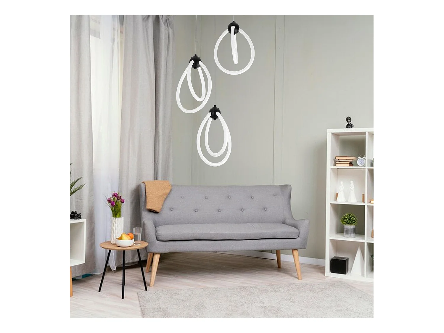 Lampe Suspendue Led Toolight G022-3Cpr Black