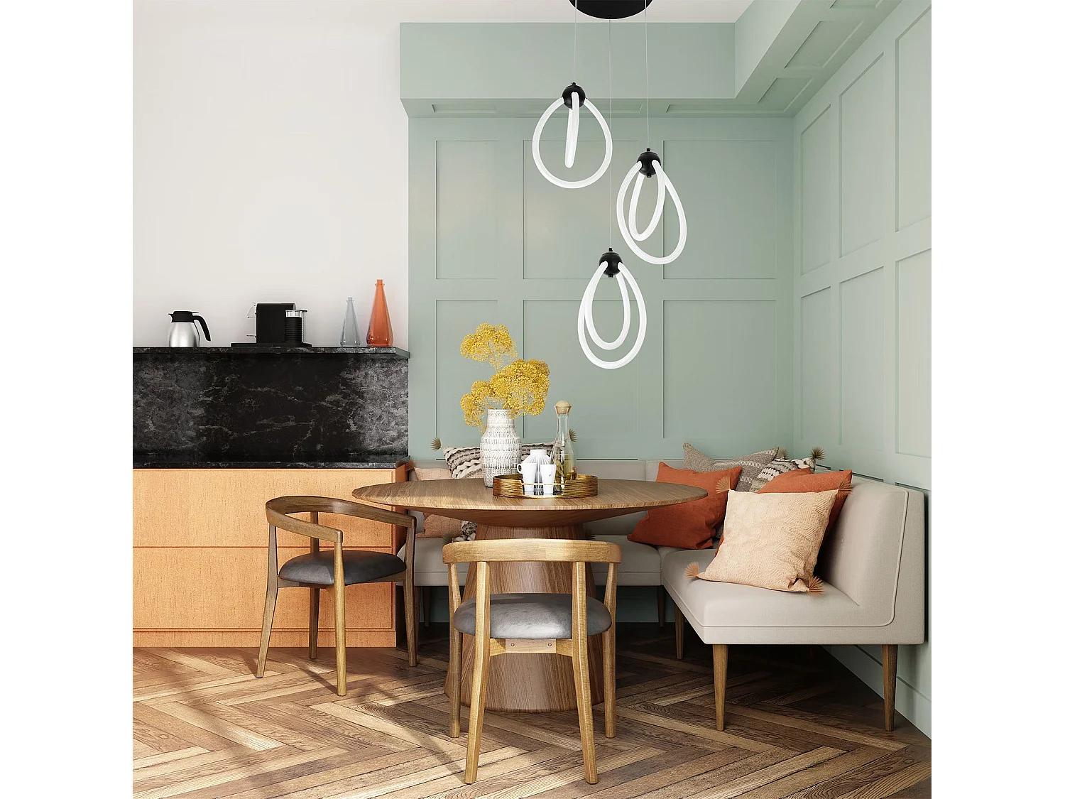 Lámpara Led Toolight G022-3Cpr Black