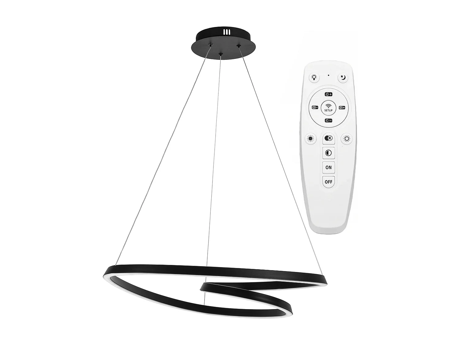 Toolight APP796-cp LED pendellampa + fjärrkontroll