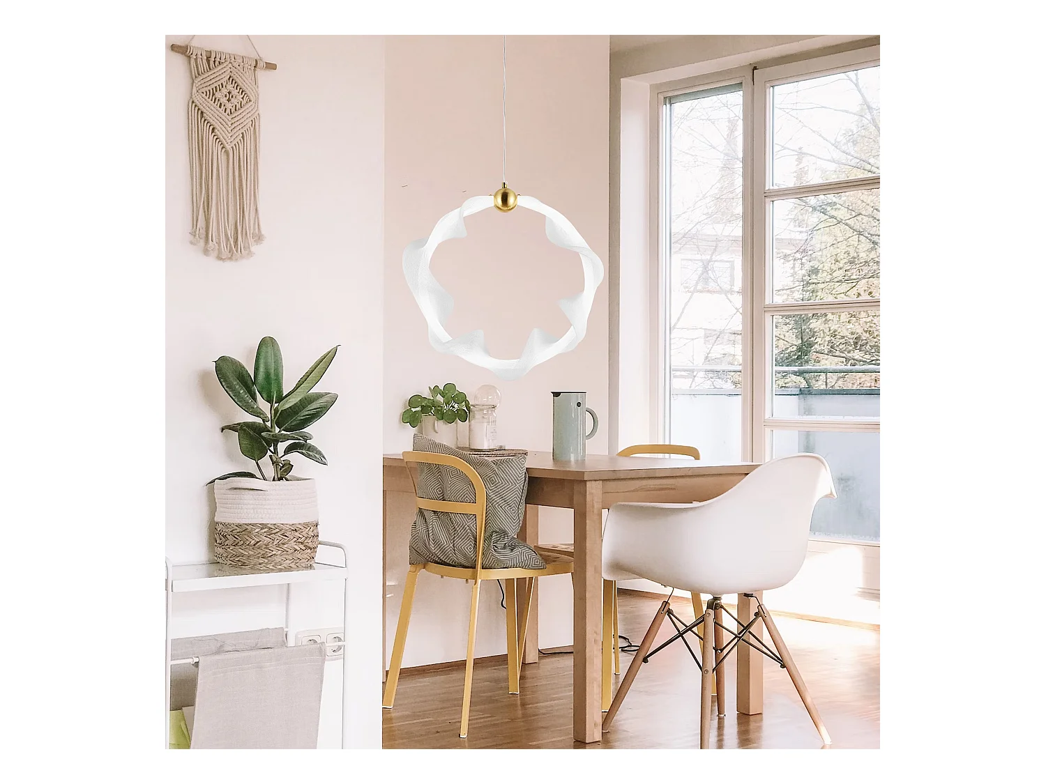 Lampe Suspendue Led Toolight G014-1Cp White Gold