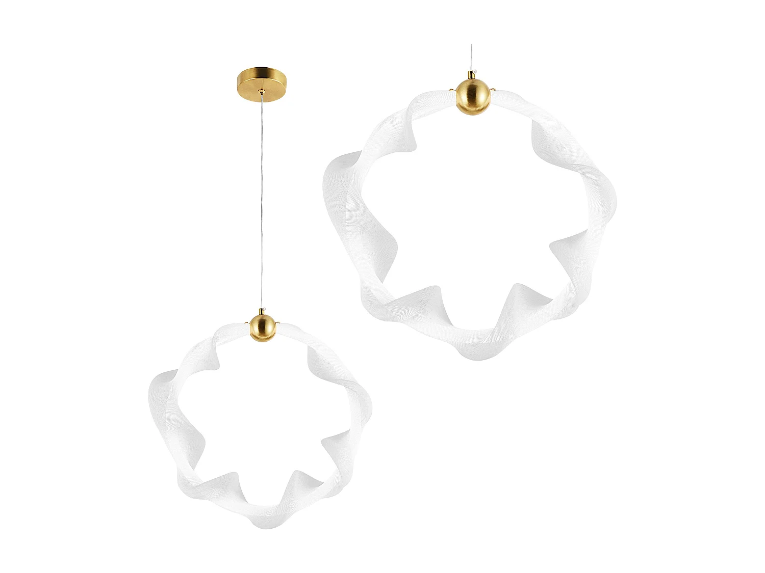 Lampe Suspendue Led Toolight G014-1Cp White Gold