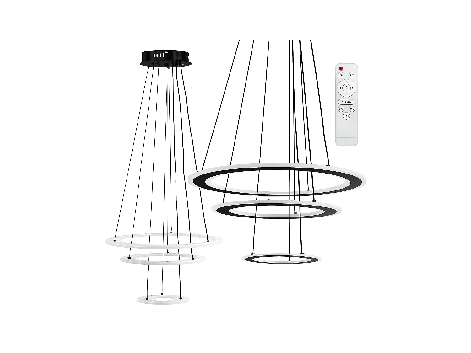 Lampe Suspendue Led Toolight G040-3Cp Black