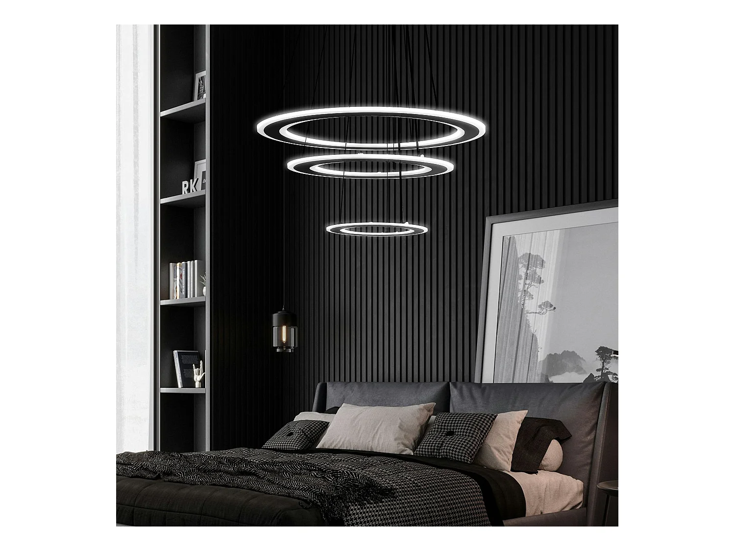 Lampe Suspendue Led Toolight G040-3Cp Black