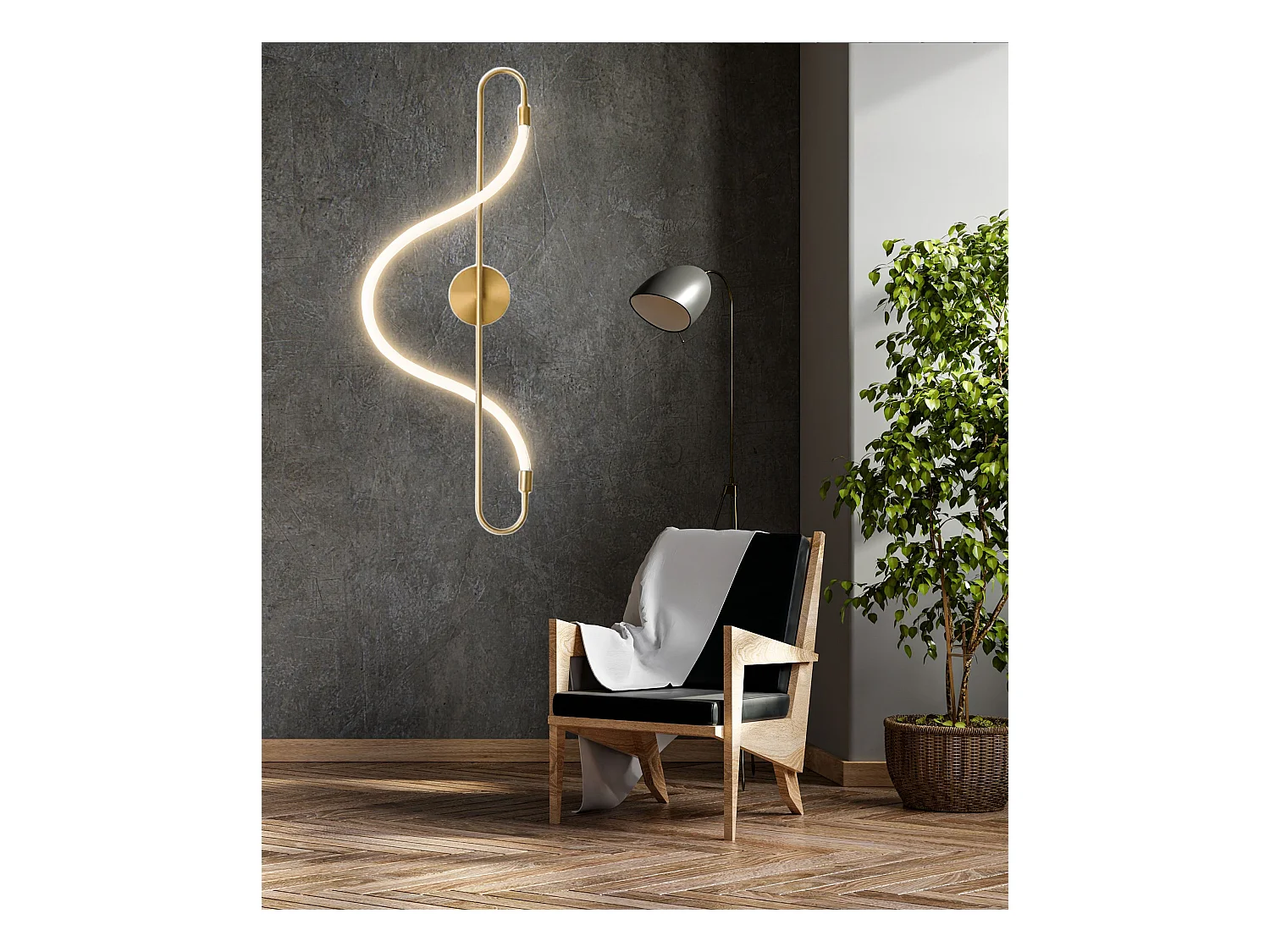 Lampe Suspendue Toolight App858-W Gold