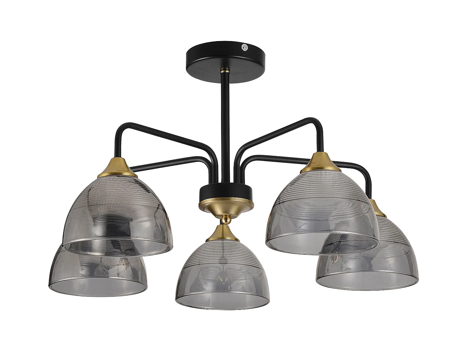 Hängelampe Toolight G085-5C Black Grey