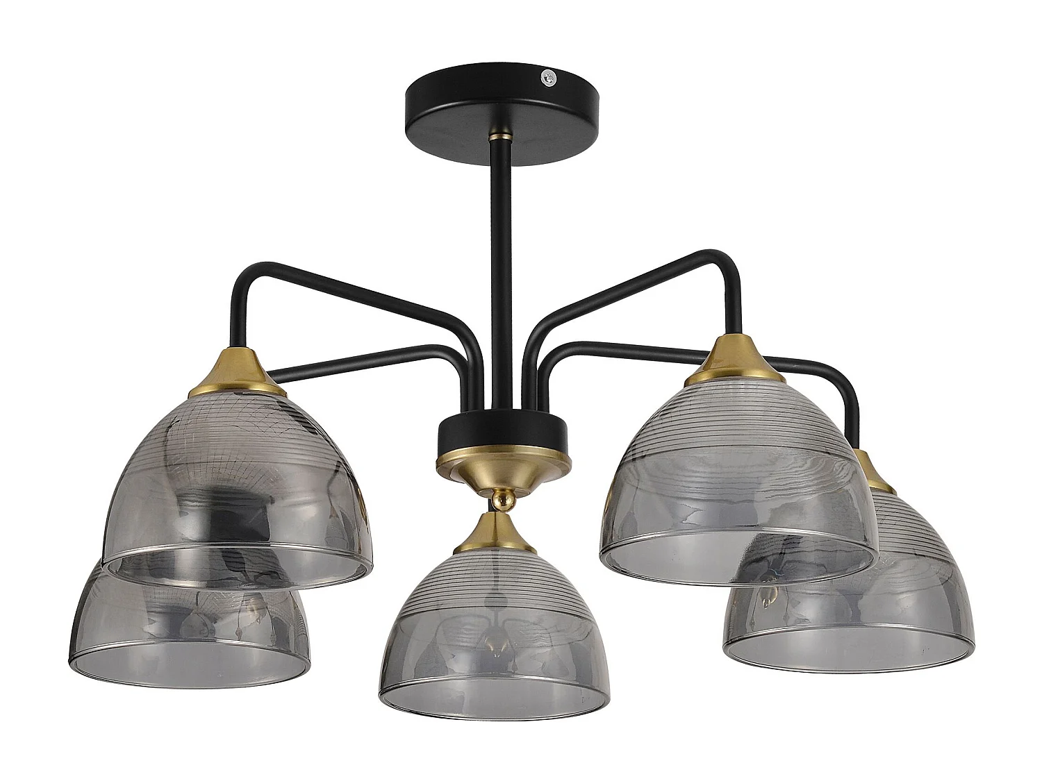 Lampe Suspendue Toolight G085-5C Black Grey