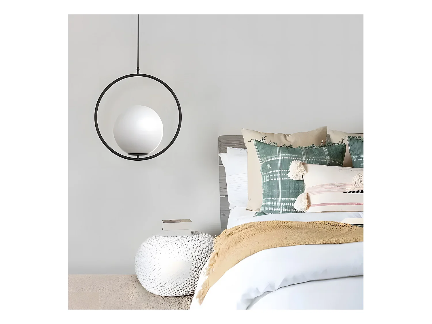 Lampe Suspendue Toolight G110-1W Black White