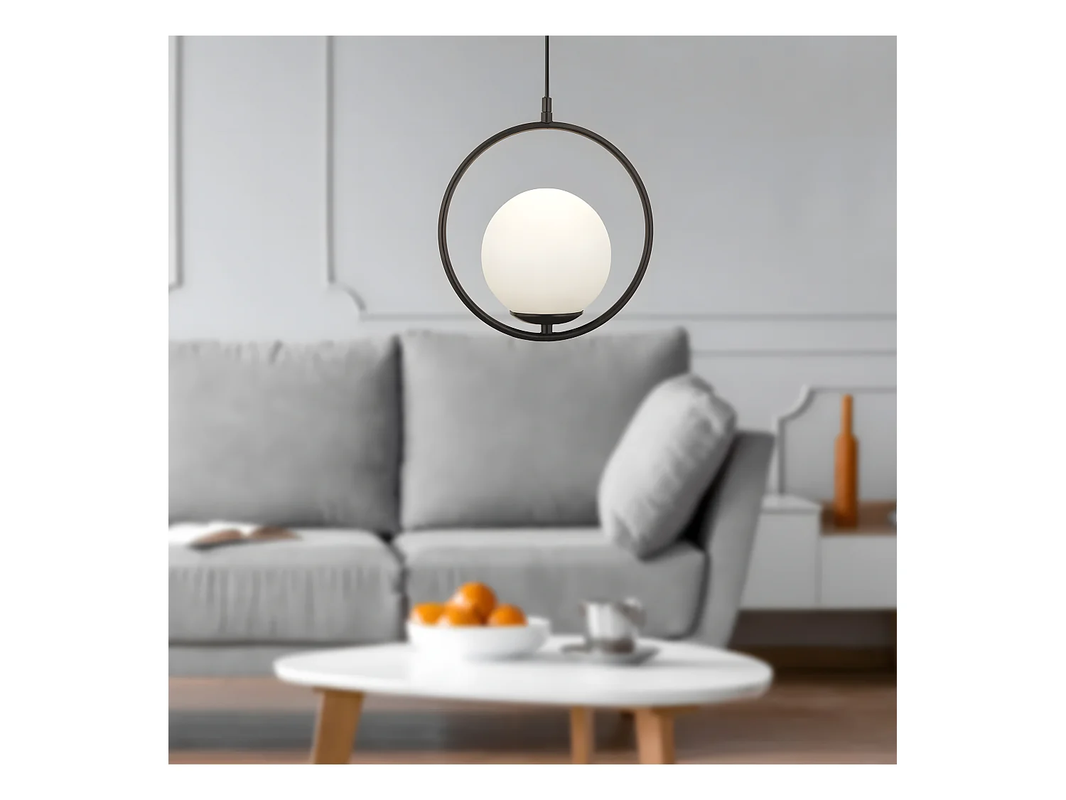 Lampe Suspendue Toolight G110-1W Black White