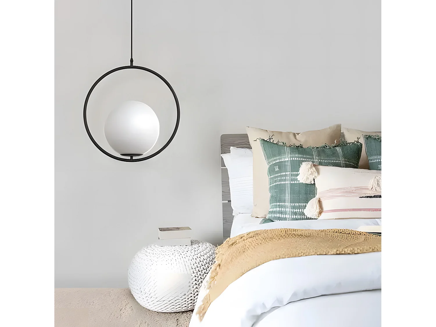 Lampe Suspendue Toolight G110-1W Black White