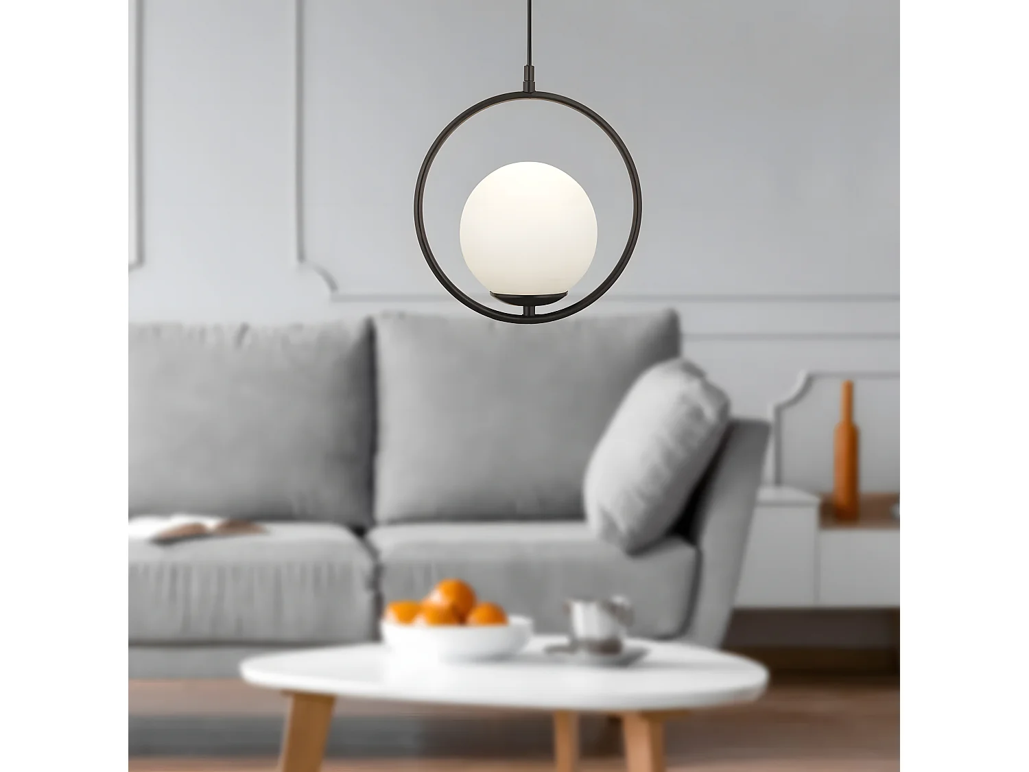 Lampe Suspendue Toolight G110-1W Black White