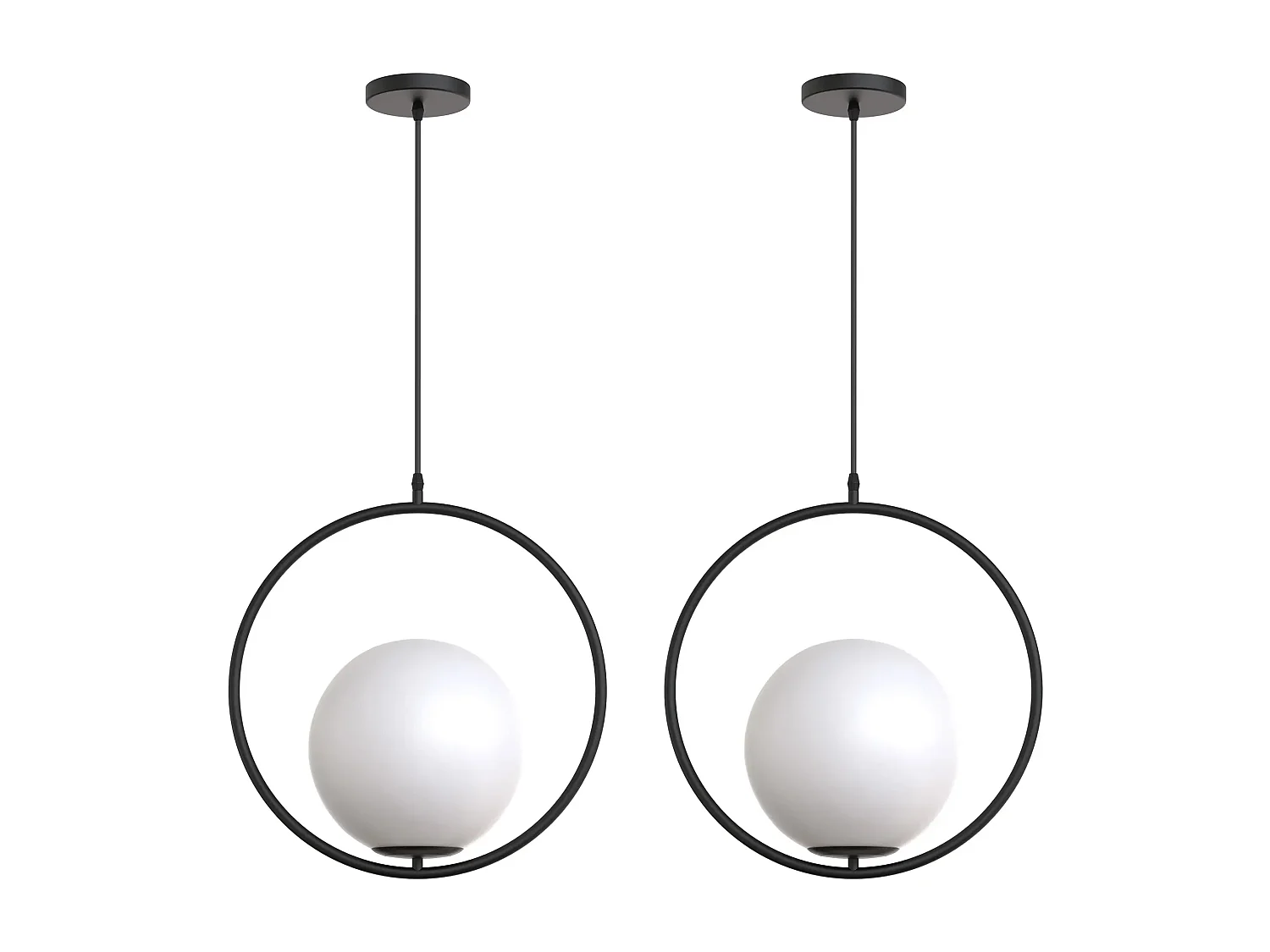 Lampe Suspendue Toolight G110-1W Black White