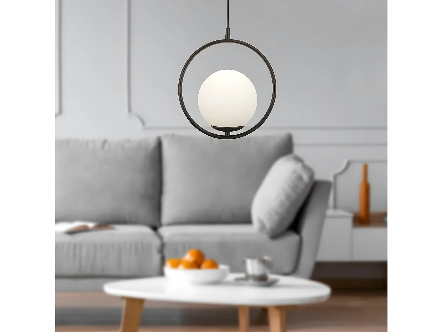 Lampe Suspendue Toolight G110-1W Black White