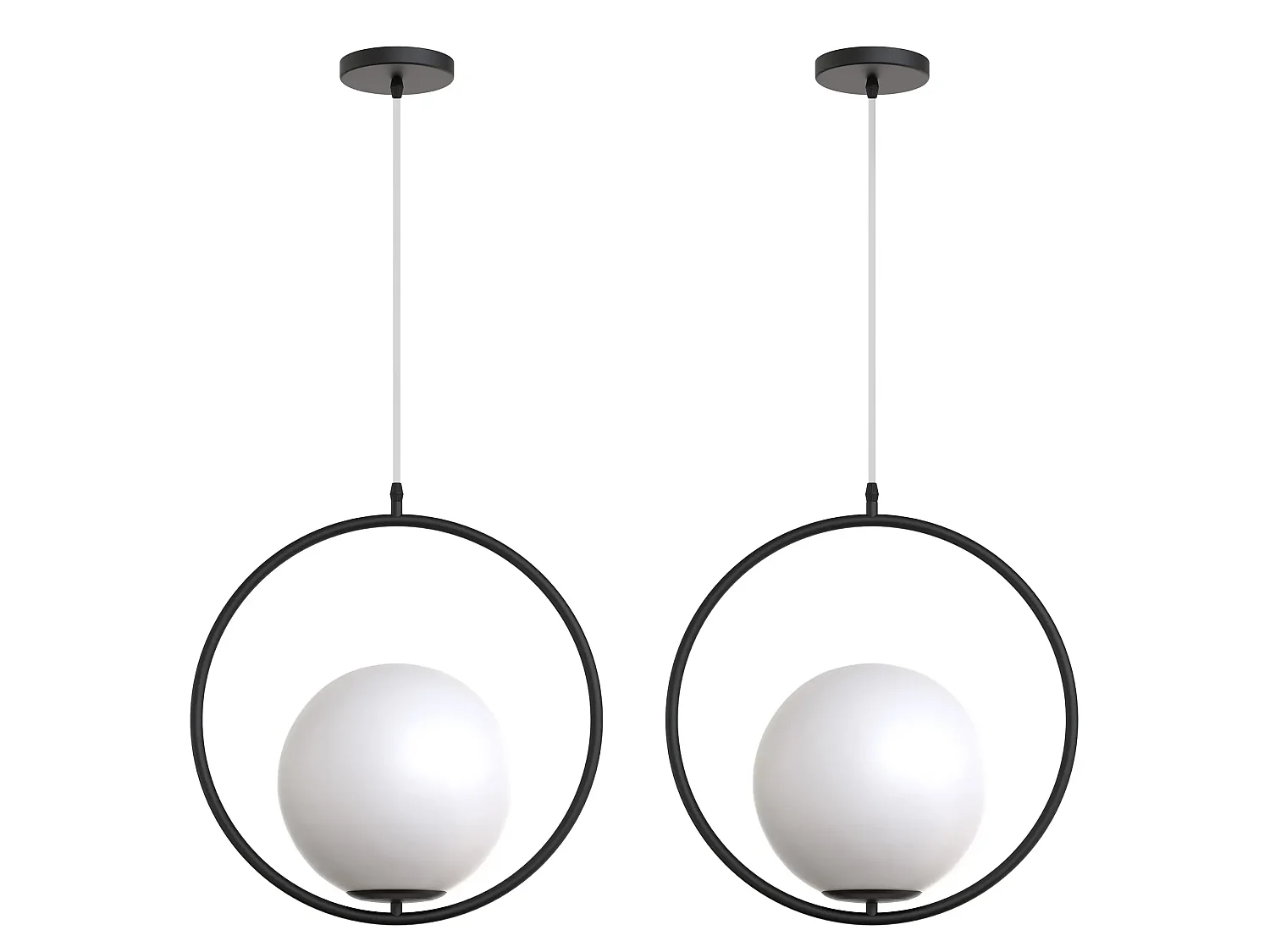 Lampe Suspendue Toolight G110-1W Black White