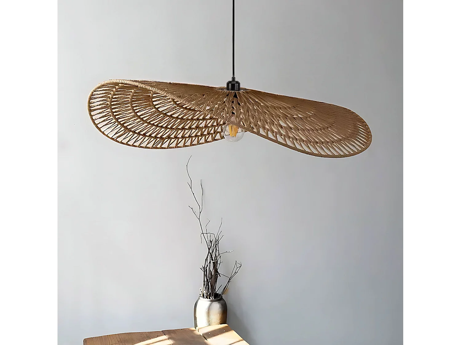 Lampe Suspendue Toolight App1740-1Cp Beige 80Cm