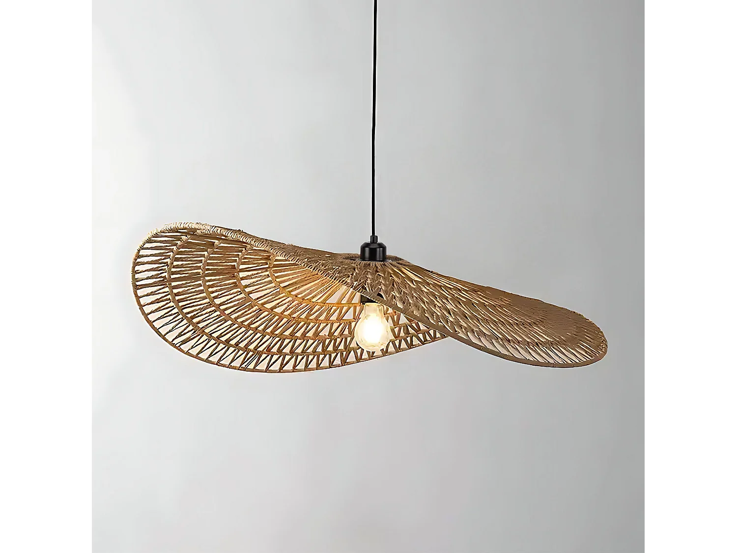 Lampe Suspendue Toolight App1740-1Cp Beige 80Cm