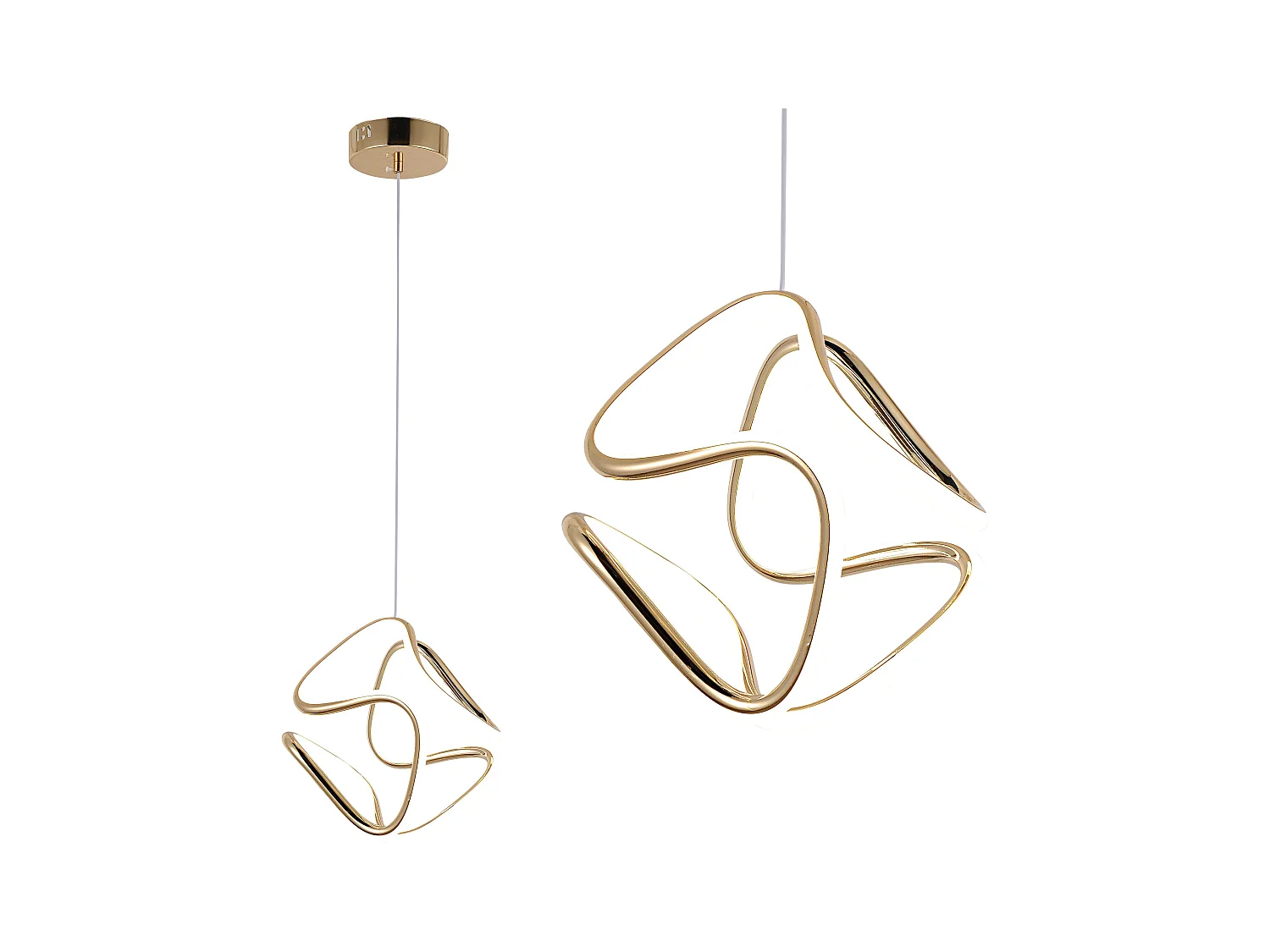 Lampe Suspendue Led Toolight G067-Cp Gold