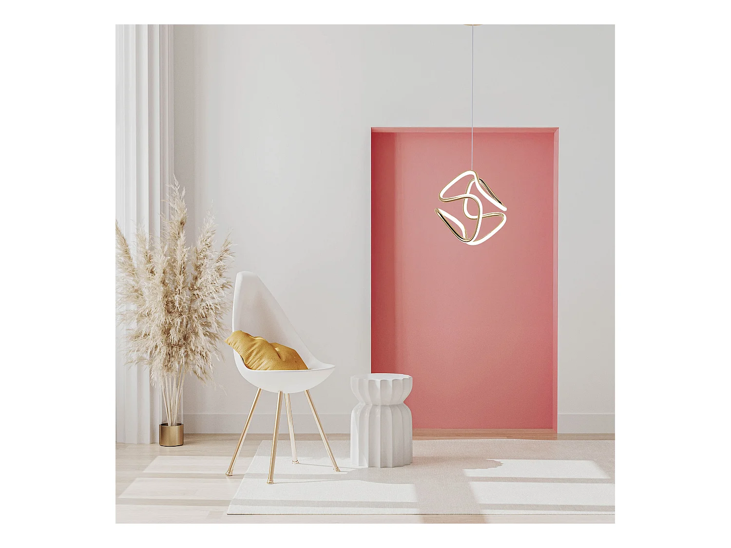 Lampe Suspendue Led Toolight G067-Cp Gold