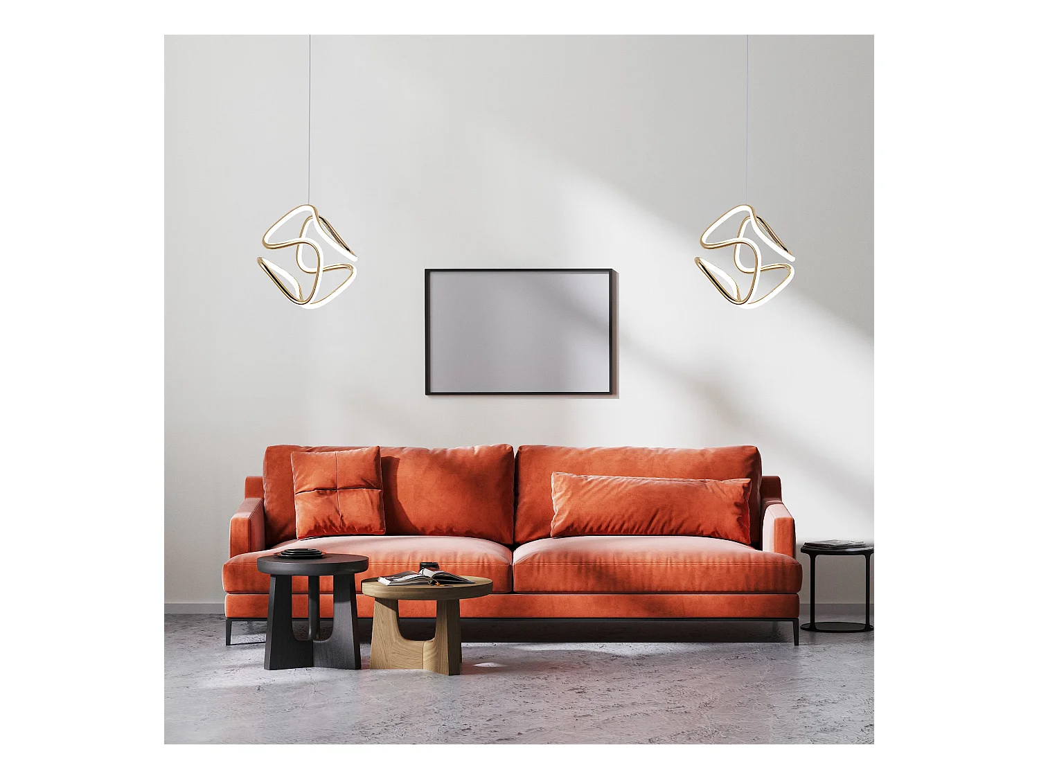 Lampe Suspendue Led Toolight G067-Cp Gold