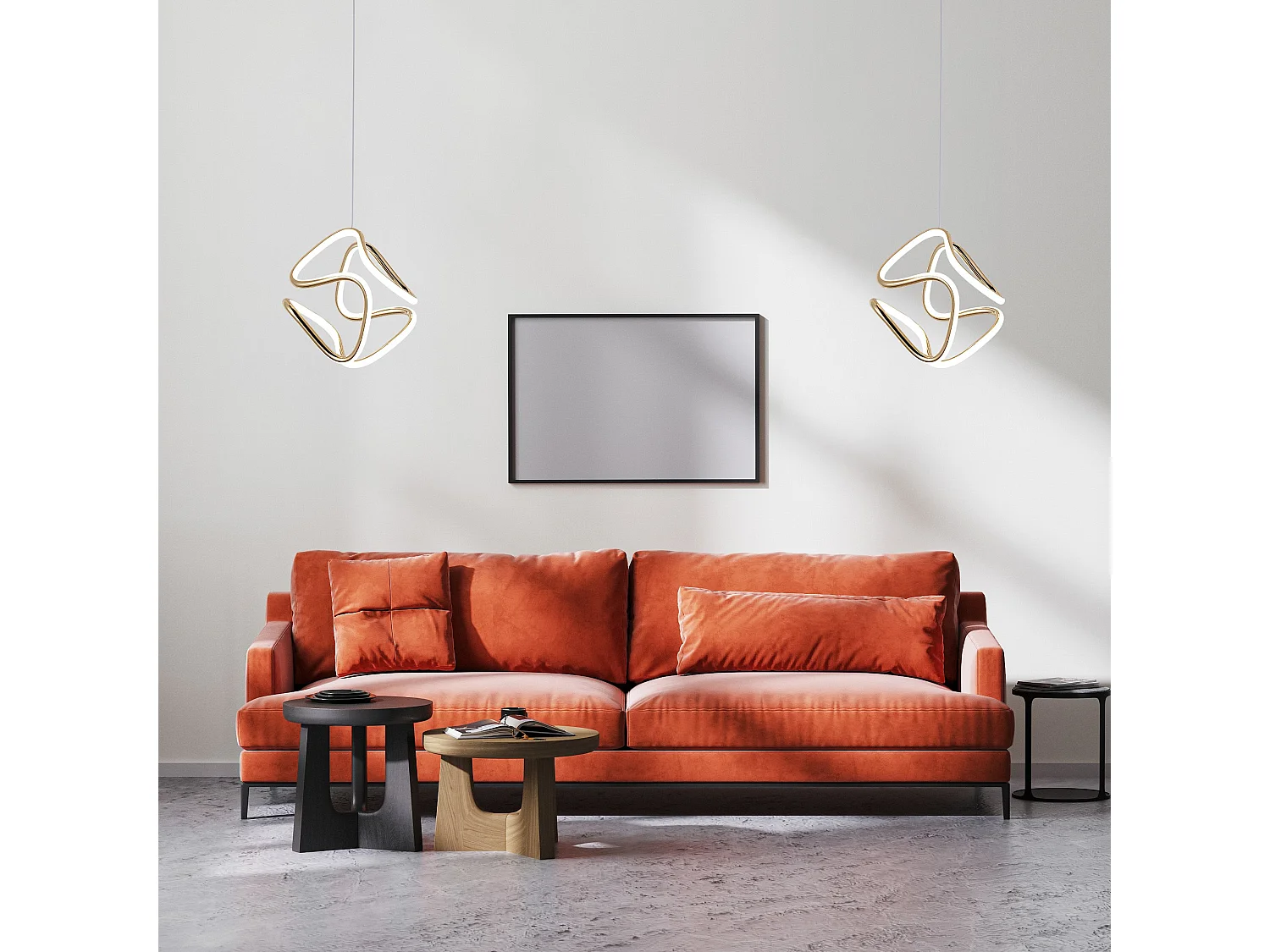 Hanglamp Led Toolight G067-Cp Gold