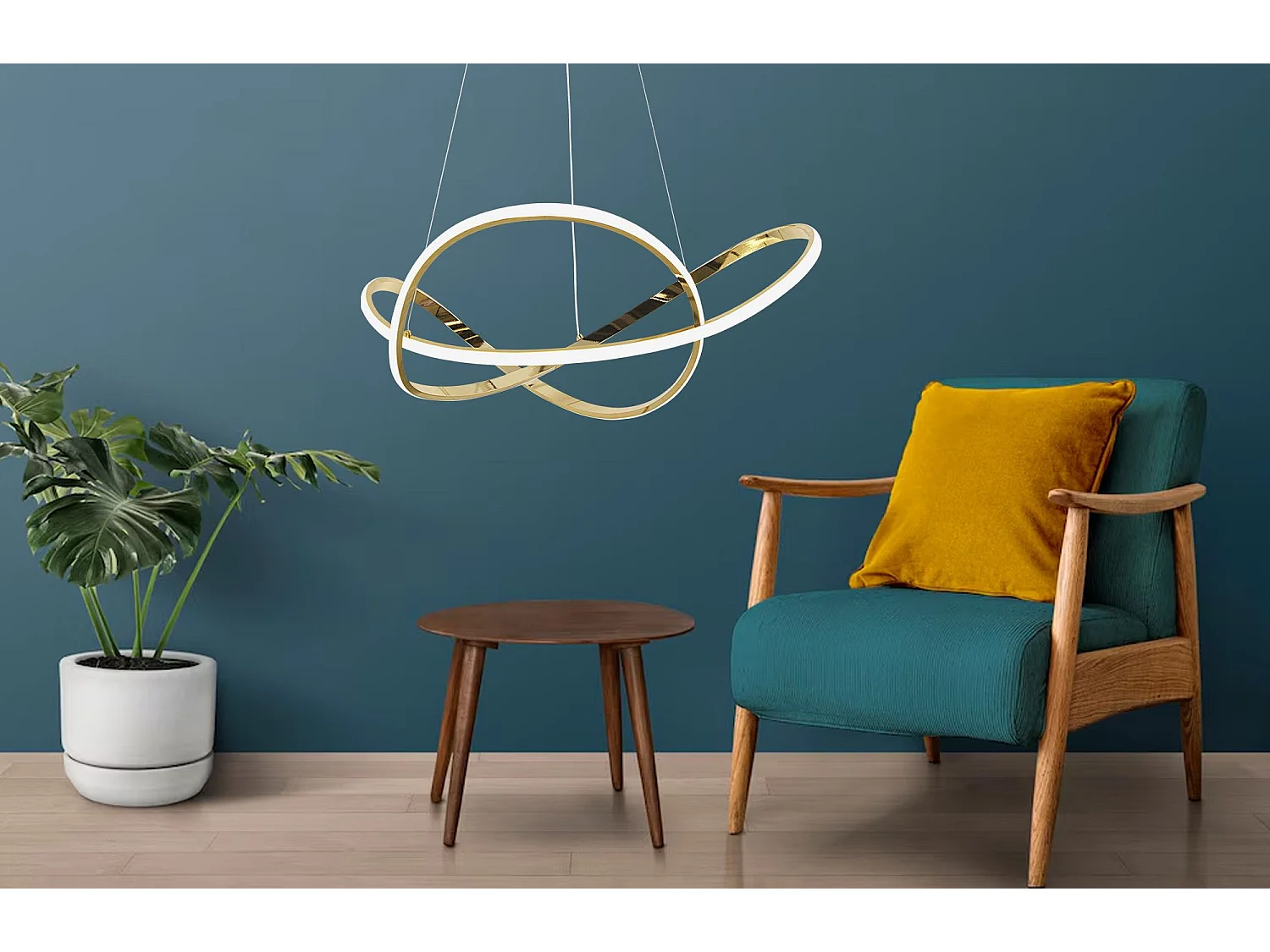 Lampe Suspendue Led Toolight G078-1Cp Gold