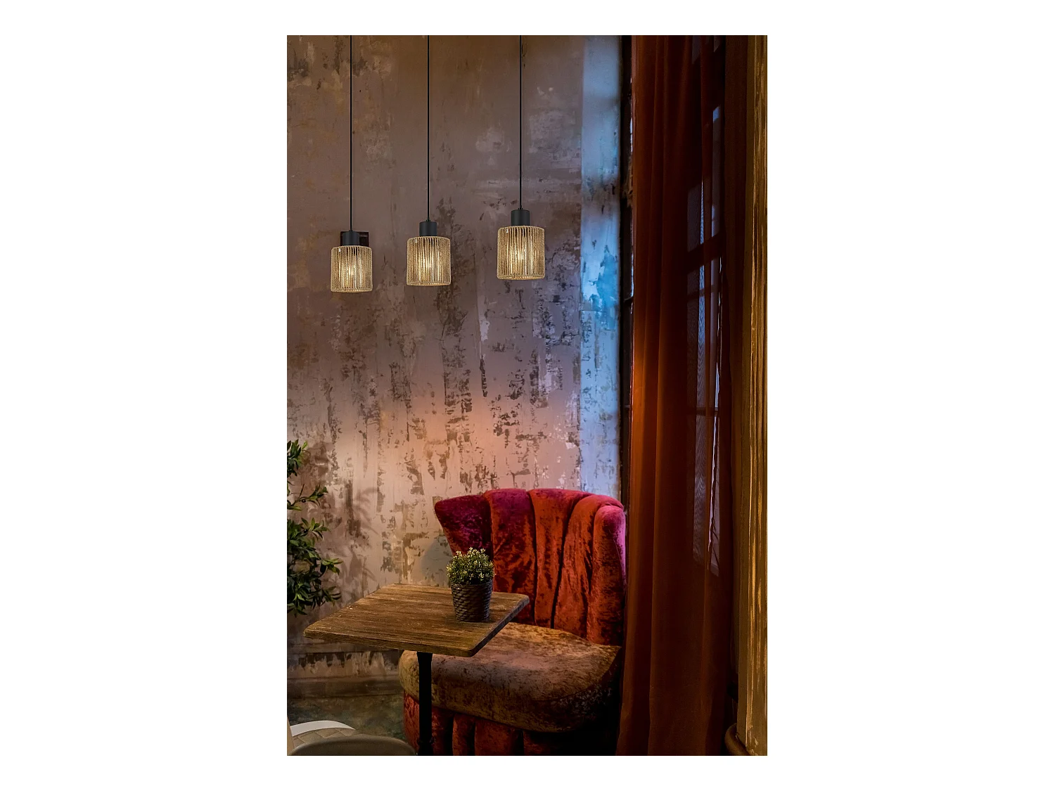 Lampe Suspendue Toolight App1821-3Cp Black