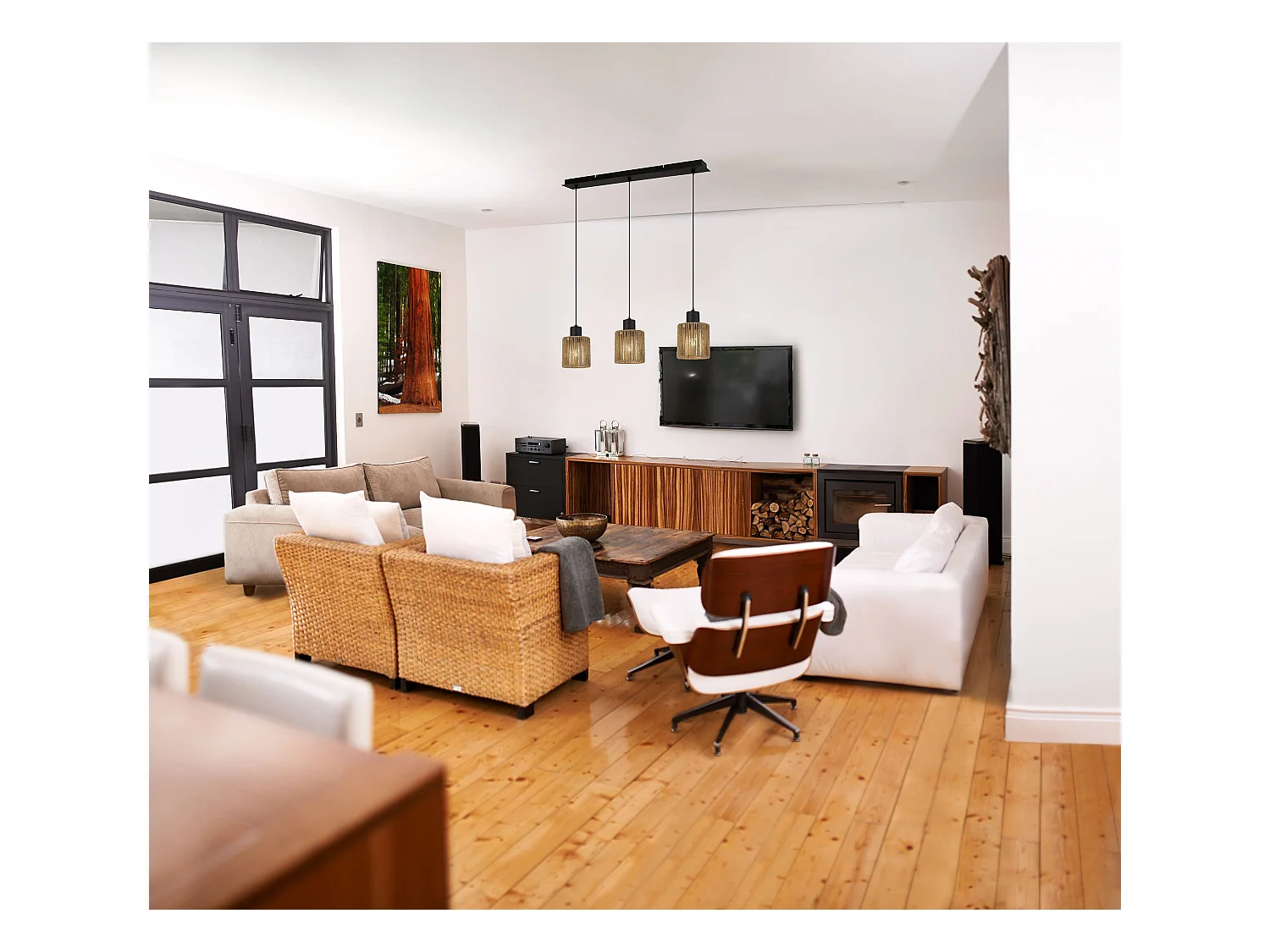 Lampe Suspendue Toolight App1821-3Cp Black