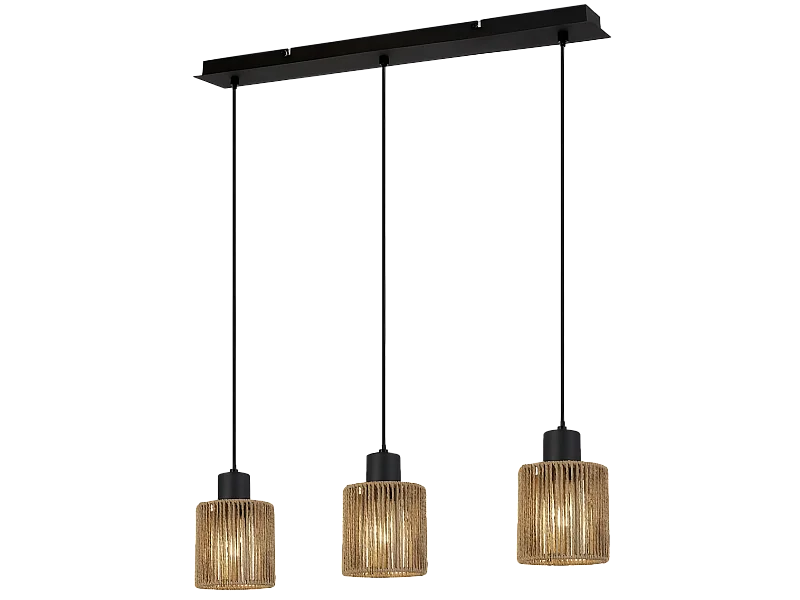 Candeeiro Suspenso Toolight App1821-3Cp Black